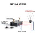 6Pcs Door Led Switch for Closet Light, Lamp Switches,Black. 