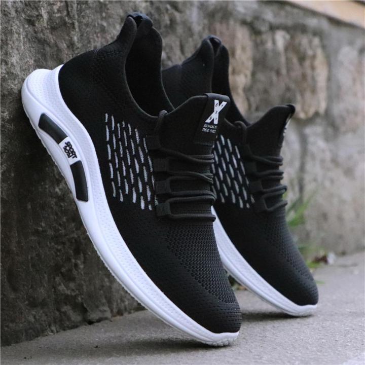 Anchor Recommended Men's One Pedal New Fashion Shoes White Breathable Mesh White Shoes Men's Sneakers Casual Shoes