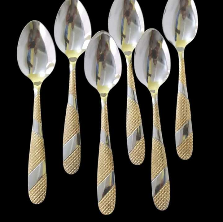 6%20pieces%20Stainless%20steel%20Tea%20Spoon%20Set-%20Multi-Design%206-Inch%20For%20Kitchen%20and%20Dining-Chamis%20-%20Image%205
