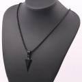 Men's Stainless Steel Cool Spearpoint Arrowhead Pendant Necklace for Men Boys  Chain Necklace For Men. 