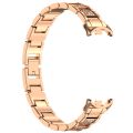 (COD Available) For Xiaomi Band 9 / 9 NFC Diamond Three Beads Stainless Steel Metal Watch Band. 
