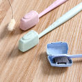 【Good-Love Store】(New) 4PCs outdoor travel portable toothbrush head plastic protective cover holder.