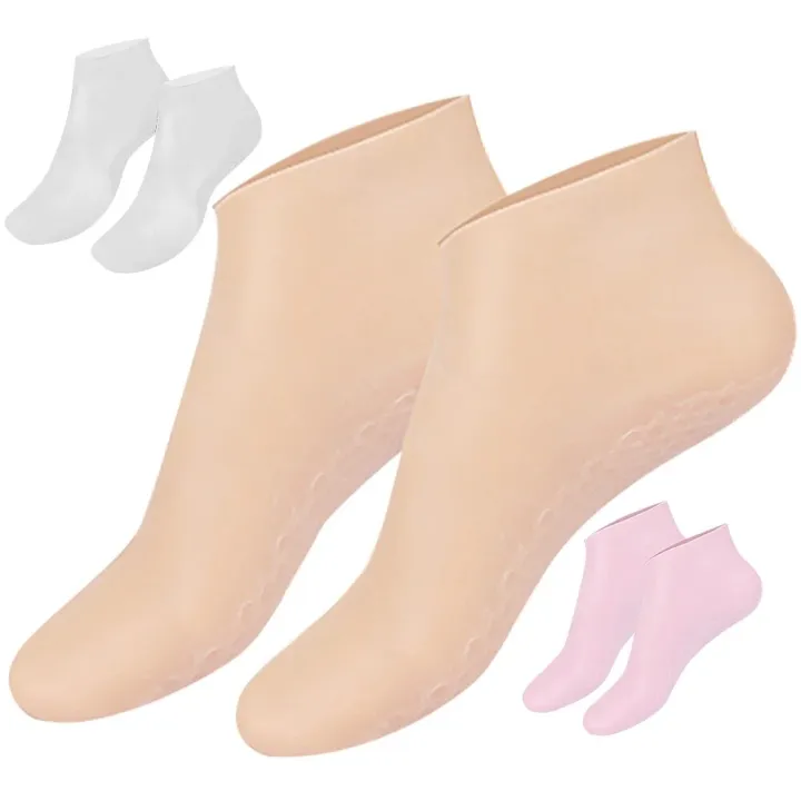 3 Pairs Moisturizing Socks Moisture for Dry Feet Overnight Moisturizer Lotion Aloe Damping Cracked Heel Gel Women Foot Care