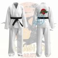 Cobra Kai Anime Cosplay Costume White Uniform The Karate Kid Daniel LaRusso Samantha Headband Miyagi-Do Karate Adult Cos Outfit. 