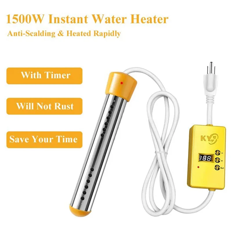 2X 2500W Electric Heater Boiler Water Heating Elements Portable