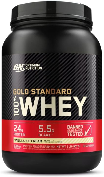 ON Gold Standard Whey Protein Powder - 2lb (907g)