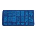 Nail Art Stainless Steel Stamping Template 6*12 cm. 