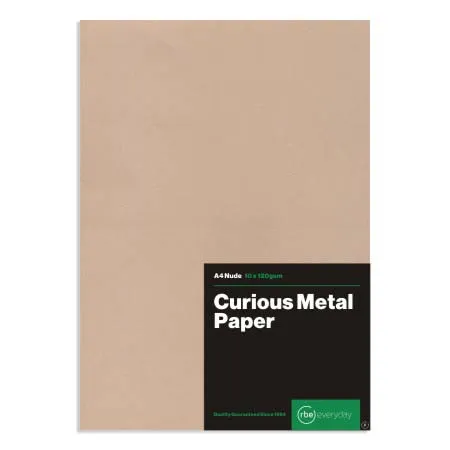 Nude Curious Metallics Double Sided Card 120gsm - Pack of 10 Sheets