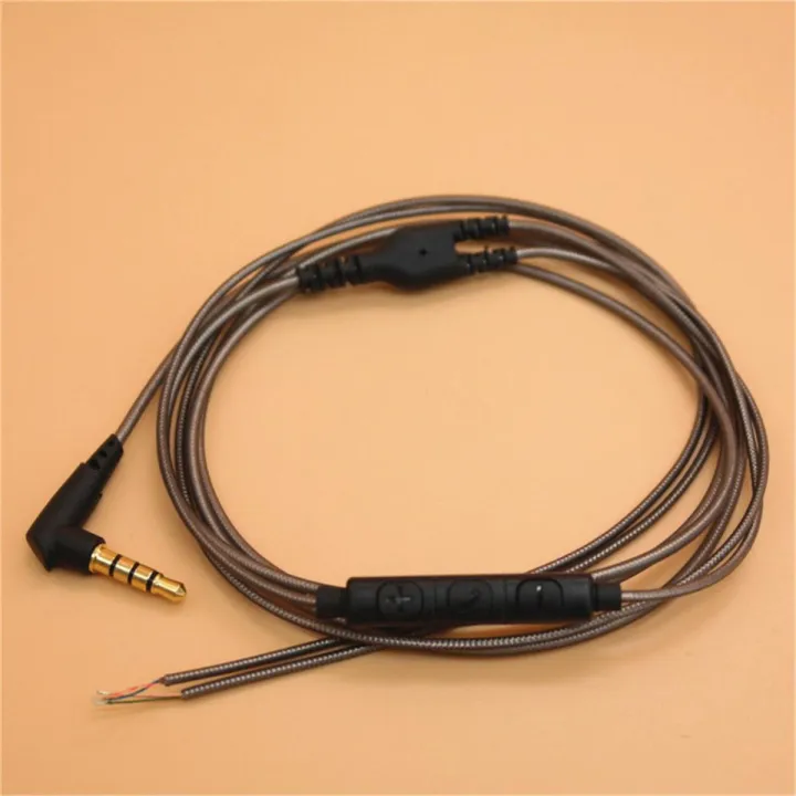 LEORY 3.5mm DIY Earphone Audio Cables With Microphone Repair Replacement Headphones Repair Headset Wire Earbuds Maintenance Wire