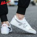 Warrior Tennis Shoes White Canvas Shoes Guangdong Shenzhen School Shoes Leisure Sports Running Shoes Student Shoes TPR-Sole Shoe. 