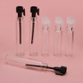 50 pcs / 1 ml 2ml can be filled with glass perfume bottle empty Sample ropper bottle empty bottle perfume ube rial ottle. 