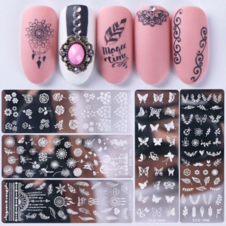 1Pc%20Leaf%20Flowers%20Butterfly%20Cat%20Geometry%20Animals%20Nail%20Stamping%20Plates%20Transparent%20Silicone%20Nail%20Stamp%20With%20Scraper/DIY%20Nail%20Print%20Art%20Stamping%20Stamper%20Plate%20-%20Image%204