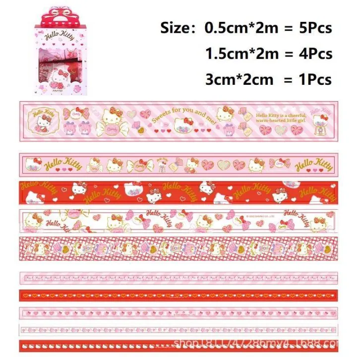 10Pcs/Set%20Sanrio%20Diary%20Series%20Decorative%20Adhesive%20Tape%20Cartoon%20Masking%20Washi%20Tape%20Diy%20Scrapbooking%20Sticker%20Label%20Stationery%20Kids%20gift%20mymelody%20Kuromi%20Cinnamoroll%20-%20Image%207
