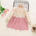【7Rings Store】(New) autumn baby girl clothes baby girl dress cotton long sleeve flower printed cute doll collar dress kids outing clothes. 