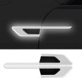 2Pcs Car Reflective Safety Warning Bumper Reflective Strips Anti-Collision Car Stickers. 