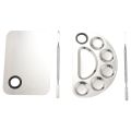(NEW)Makeup Mixing Palette Stainless Steel Cosmetic Palette Professional. 