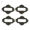 3x4x Home Cabinet Drawer Frame Label Tag File Name Card Holder Antique Bronze. 
