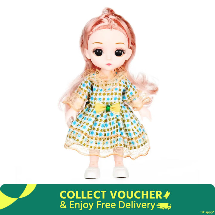 16Cm Mini Jointed Doll Girls Movable Jointed Girl Body Retro Style Kawaii Princess Bjd Dolls Girls Toys Birthday Gift - Doll - doll