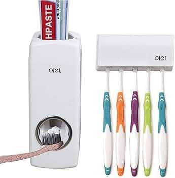 Automatic Hands-Free Wall Mounted Toothpaste Dispenser Toothbrush Holder - Brush Holder - brush holder