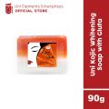Uni KOJIC with GLUTATHIONE skin Lightening Brightening Whitening Bar Soap with Kojic Acid and Papaya 90 gm. 
