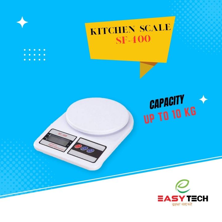 Weight Machine For Kitchen Kitchen Weight Scale Machine Digital Display SF-400 For Kitchen | Daraz ...