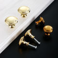 Stainless Steel Single Hole Handle Gold Black Cabinet Door Mushroom Simple Drawer Circular Furniture Knobs.