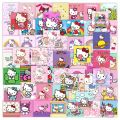 50pcs Children Stickers Cartoon Kuromi My Melody Cute Decals Toys for Girl Laptop Kawaii Aesthetic Anime Decoration Kids Sticker. 