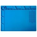 Delicate product S-140 Magnetic Insulation Silicone Soldering Mat Magnetic Repair Mat, Heat Resistant Work Mat 932°F for Repair Electronics.