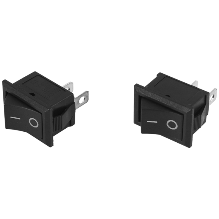 2 Pcs AC 6A/250V 10A/125V 2 Pin 2 Position ON/OFF Rocker Switch KCD1