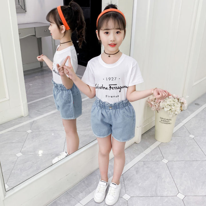 Baby%20Girl%20Shorts%20Jeans%202024%20Summer%20Kids%20Korean%20Version%20Denim%20Pants%20High%20Waist%20Casual%20Trousers%20Girl%20Ripped%20Jeans%20For%202%20To%2012%20Year%20-%20Image%203