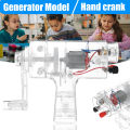 Hand Crank Generator Model Electricity Technology Experiments Science Toy Kits. 