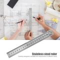 15cm Stainless Steel Metal Straight Ruler Double Sided Measuring Ruler Metal Scale for Office Stationery Drafting Supplies. 
