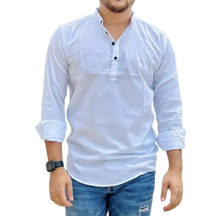 Trendy%20Men's%20White%20Colour%20Formal%20Katua,%20Trendy%20casul%20shirt%20-%20Panjabi%20-%20Panjabi%20For%20Men%20-%20Image%203