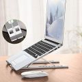 Adjustable Laptop Stand, Portable Aluminum Laptop Riser Laptop Holder, Foldable Ventilated Cooling Notebook Stand. 