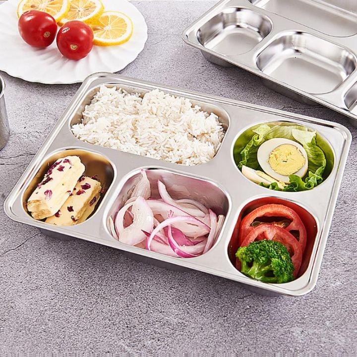 Stainless%20Steel%20Divided%20Dinner%20Plate%20Sets%205%20Compartments%20Plate%20-%20Image%203
