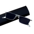 Sunglasses 2021 Fashion Small Box Metal Frame Rectangle Glasses. 