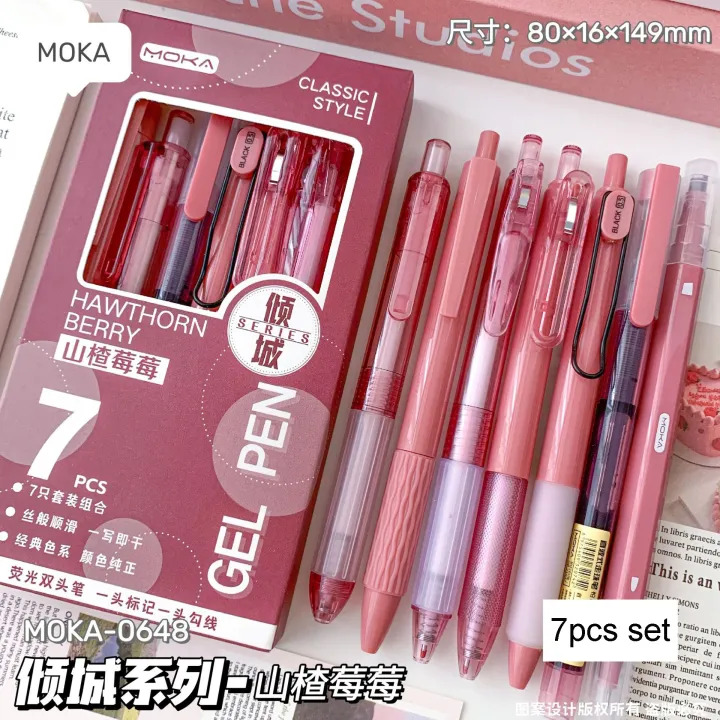 7pcs%20Kawaii%20Pens%20Quick-Drying%20Ink%20Japanese%20Stationery%20Pen%20Set%20Aesthetic%20Stationery%20School%20Supplies%20Ballpoint%20Pen%20Back%20To%20School%20-%20Image%202