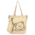 Zippered Canvas Bag Design Cartoon Tote Bag Canvas Fashion Student Handbag for Casual Use Fashion Accessory Shopping Bag Daily Carry Casual Wear School Bag Women's Fashion Carry. 