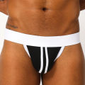 CMENIN Comfortable LOGO Modal Men Underwear thongs Mens Jockstrap Popular Thongs And G strings CMENIN Comfortable Stripe Innerwear BP166. 