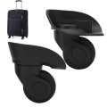 Mute Suitcase Wheel A Pair A20 Black Luggage Universal Replacement Outdoor Supplies. 