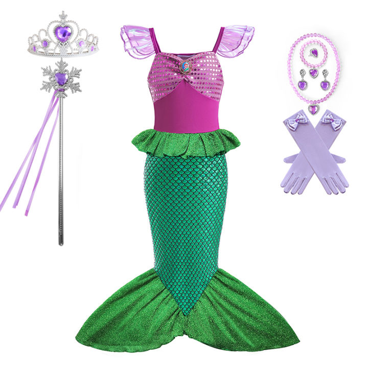 Little%20Mermaid%20Ariel%20Princess%20Costume%20Kids%20Purple%20Dress%20For%20Girls%20Cosplay%20Children%20Carnival%20Birthday%20Party%20Mermaid%20Dress%202-10T%20-%20Image%207