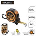 TOLSEN 26ft Measuring Tape (8 Meter )with Nylon Coated Blade Industrial TPR Handle Model: 36005. 