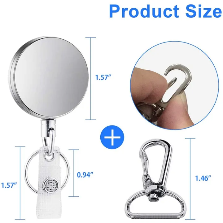 2Pcs%20Retractable%20Pull%20Key%20Ring%20ID%20Badge%20Lanyard%20Name%20Tag%20Card%20Holder%20Recoil%20Reel%20Belt%20Clip%20-%20Image%206