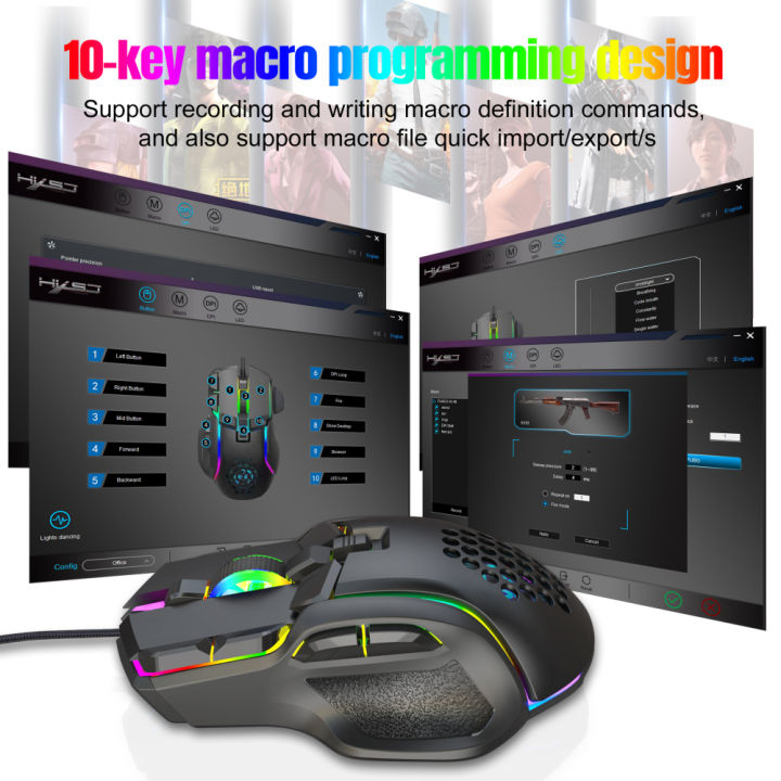 10-key%20Wired%20Mouse%20Macro%20Programming%2013%20RGB%20Lighting%20Modes%206-speed%2012800dpi%20Gaming%20Mouse%20high%20quality%20-%20Image%203