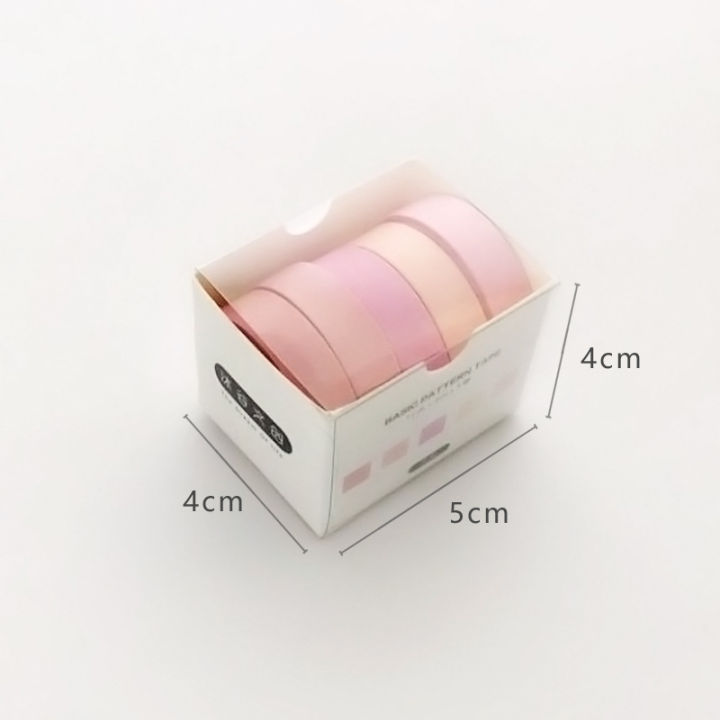 RHS%20Online%205%20Rolls/Set%20Washi%20Tape%20Basic%20Pattren%20Series%20Decorative%20Masking%20Tapes%20Sticky%20Paper%20Tape%20for%20Journals%20Diary%20DIY%20Crafts%20Gift%20Wrapping%20-%20Image%206