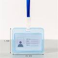 Work identity Employee ID card cover Student Plastic 5 color Plastic badge holder Cover ID business case for Work Office School Professional Identification.