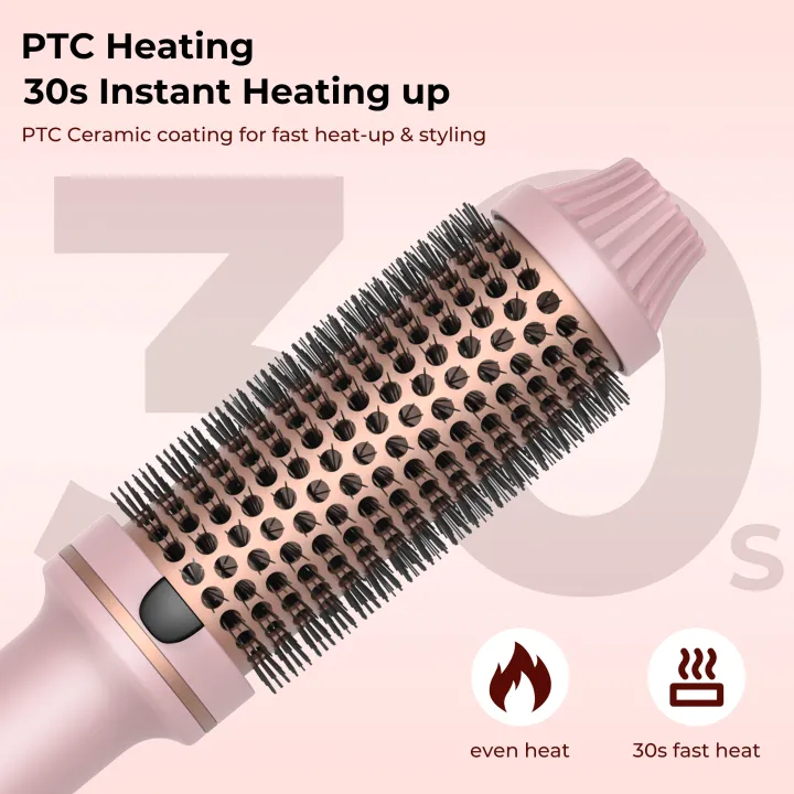 32mm%20Thermal%20Brush%20Heated%20Curling%20Iron%20Brush%201.25inch%20Round%20Brush%20Ceramic%20Hair%20Curler%20Volumizing%20Brush%20LCD%20Display%20Curling%20Comb%20-%20Image%202