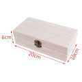 Retro Jewelry Box Desktop Wood Clamshell Storage Hand Decoration Wooden Box.