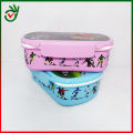 Plastic Double Decker Snacks Tiffin Lunch Box (Super Hard Quality Plastic).