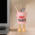 1 Pcs cartoon pen holder organizer simple storage holder for desk storage, office storage, home study storage. 